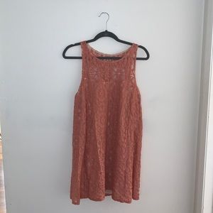 Free People Dusty Pink Lace Dress